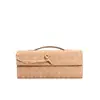 Bolsa de Noite Tecida em Camurça de Alto Padrão 2026, Bolsa Transversal Baguette Matelassê, Bolsa de Mão Feminina em Couro Genuíno, Versátil e na Moda