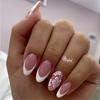 Unhas Vestíveis Transfronteiriças de Comércio Exterior, Adesivos de Unha de Aranha Preta Doce e Descolada Personalizados, Peças de Manicure Vestíveis, 24 Peças de Unhas Prontas