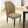 2026 Nueva Funda Elástica Engrosada Universal Curva para Silla Funda Irregular en Forma de Abanico para Asiento de Mesa de Comedor Funda para Taburete