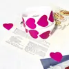 Pegatinas Adhesivas de Color en Forma de Corazón Impresión en Papel Recubierto Rollo Marca de Sellado de Amor Pegatina de Clasificación de Puntos Personalización