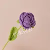 Flores tejidas terminadas, Rosas tejidas a mano, Rosas tejidas creativas, Regalo de San Valentín para novia, Mejor amiga, Regalo de cumpleaños