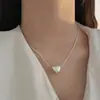 Collar de mariposa de aguamarina en plata esterlina S925 para mujer, combinable a diario, de nicho sin color, de alta gama, ligero y de lujo, nueva cadena de clavícula.