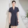Este Año Nuevo Elegante Joyería de Alta Gama Salón de Belleza Ropa Formal de Trabajo Traje Profesional de Verano Vestido de Manga Corta para Mujer
