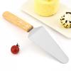 Set de Pala para Pizza Mango de Madera Pala de Acero Inoxidable Pala para Pizza Set de Tres Piezas Herramientas Pequeñas Set de Pala para Pizza Madera