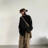 Camisa Retrô Japonesa Básica de Nicho Manga Longa Outono Cityboy para Homens e Mulheres, Jaqueta Camisa Casual Solta
