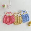 Ropa holgada de patito para bebé 2025 Nuevo Verano Muñeca de niña Cuello de muñeca Pantalones Harem Recién nacido Ropa de salida para un año