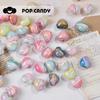 Resina pintada a mano camaleón del amor con purpurina lindos pendientes multicolor pulsera collar joyería material hecho a mano cuentas