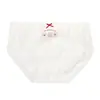 Panty rojo de estilo japonés para mujer, con lazo de la suerte dulce y lunares, clase A, con fuelle extendido, suave y amigable con la piel, bragas de cintura media