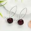 Pendientes de Fruta de Cereza Tridimensionales de Alta Calidad de Corea del Sur Dulce Diseño de Moda Gancho para la Oreja Pendientes Explosivos Personalizados de Lujo Ligero