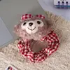 Laço de Cabelo Fofo Shirley Rose Corda de Cabelo Estilo Academia Estilo Jk Xadrez Vermelho Boneca Acessórios de Cabelo Doces Japoneses Atacado