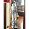 Jeans Acampanados Vintage para Mujer, Primavera y Verano, Tallas Grandes, Favorecedores para Cuerpo Tipo Pera, Adelgazantes, Pantalones Bootcut Elásticos