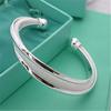 Pulsera Coreana de Malla Chapada en Oro de Venta Caliente Pulsera Europea y Americana de Doble Borde Ligero Pulsera de Malla de Doble Alambre Anillo de Mano Clásico Dorado