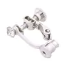 Brincos Novos Originais Acessórios de Joias para Orelha Coreanos Brilhantes Diamante Ouro Real Parafuso Clipe de Orelha Conversores de Brincos para Mulheres