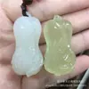 Pendente da sorte de repolho de jade afegão para atacado, amido de raiz de lótus, repolho azul e branco, fabricante de fornecimento para transmissão ao vivo