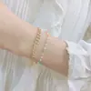 Origem transfronteiriça desejo Pulseira de corrente mais vendida da Amazon design de nicho feminino pulseira estilo europeu e americano joia de cristal