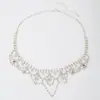 Collar N342 para mujer, accesorios de joyería europeos y americanos, cadena de gemas de cobre puro, collar corto fresco para novia