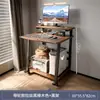 Escritorio de computadora móvil para mesita de noche, escritorio de estudio simple para dormitorio pequeño en casa de estudiante, mesa de almacenamiento de oficina móvil
