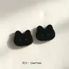 Botão de resina com cabeça de gato de desenho animado e dois olhos, acessório de DIY fofo e criativo para combinar com malhas, suéteres e cardigans