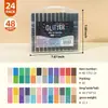Bolígrafo de Brillantina Popular de Doble Punta de Amazon Marcador Luminoso Bolígrafo Fluorescente Pintura Tinta Brillo Luz de Estrella Bolígrafo de Brillantina