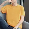 Camisetas de Punto para Hombre Estilo Verano Personalizadas Venta al por Mayor de Fábrica, Camisas de Color Sólido con Cuello Redondo para Cultura Corporativa, Camisas Publicitarias, Uniformes de Trabajo