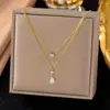 Collar con Colgante de Textura de Puntos y Diseño de Estrella de Mar, Best-Seller Transfronterizo Europeo y Americano, Simple, de Nicho, Personalizado, No se Desvanece, para Mujer