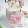 Celebridad de Internet 38 Festival de la Diosa Decoración de Pastel Borde de Pastel Impreso Estilo Europeo Retro Cinta Plisada con Volantes Tulipán