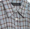 Vestido Casual de Manga Larga a Cuadros para Mujer Estilo Camisa - Primavera 2026 - Retro Elegante Estilo Europeo y Americano