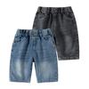 Ropa de Verano para Niños 2025 Verano Nuevo Pantalones Cortos de Color Sólido para Bebés Niños Grandes Pantalones Cortos de Mezclilla Suave para Bebés