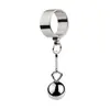 Juguete Sexual Anillo Metálico para Pene Colgante de Escroto de Acero Inoxidable Bola Colgante Ejercicio Físico de Estiramiento que Soporta Peso Anillo para Pene