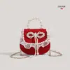 Bolsa de Mão Presente de Ano Novo 2025 Estilo Pequeno Perfume de Alta Qualidade Ano Novo Feliz Envelope Vermelho Estilo Ocidental Menina Crianças Transversal Porta-Moedas Tendência