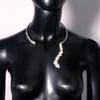 Europeu e americano novos acessórios de strass moda noite colar de diamante completo colar de pescoço de trigo de luxo de alta qualidade feminino
