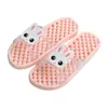 Chinelos de Banheiro Antiderrapantes Verão Casa Animação Criativa Massagem Cor Candy Desenho Animado Estilo Coreano Feminino Fofo