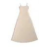 Vestido Maxi Estilo Chica Sexy Caliente, Ajustado que Favorece la Figura, con Tirantes Finos, Nuevo Tendencia de Verano para Vacaciones