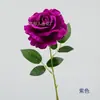Decoración de Escena de Boda con Rosas Artificiales, Rosas de Terciopelo para el Amor, Arreglo Floral de Tallo Único, Decoración para el Hogar, Decoración de Ceremonia de Apertura