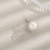 Pendente de Pérola Grande em Prata Esterlina S925 Transfronteiriço Luz de Luxo Nicho High-End Corrente para Clavícula Acessório em Branco DIY
