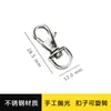 Fivela Giratória para Cães de Aço Inoxidável Acessórios de Ferragens Metálicas Fivela de Porta em Forma de U Fivela de Lagosta para Pendurar Fivela para Pendurar em Boneca DIY Bolsa de Boneca