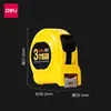 Cinta Métrica de Acero Deli TT201 TT202 TT203 Regla de Ingeniería 2m / 3m / 5m Regla de Acero para Medir Engrosada Anticaídas