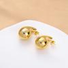 Brincos de gota de água novos transfronteiriços em estilo 18K ouro moda personalidade aço inoxidável brincos ocos todos combinam brincos de aço titânio