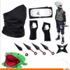 Mercadorias de Anime Ninja em Estoque: Combo Arma, Luvas, Faixa de Cabeça, Combo Conjunto de Máscaras Ninja Kakashi