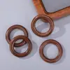 Accesorios de Anillo de Madera de Manivela Manual con Cáscara de Planta Natural, Accesorios de Anillo de Tirar Decorativos de Carrillón de Viento de Semilla Hechos a Mano para DIY
