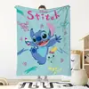 Manta de Franela de Stitch Manta Decorativa con Estampado de Anime Manta Grande para Vacaciones y Viajes Manta de Ocio para Oficina y Dormitorio