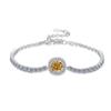 Pulsera de Plata Esterlina de Venta Caliente Transfronteriza Moda Circonio de Alto Color Moissanita Cierre de Langosta Pulsera Ajustable Joyería para Mujer Venta al por Mayor