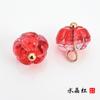 Hebilla de plato de jade sintético cheongsam traje Tang Hanfu botón Hebilla de botón de vidrio de loto estilo nacional traje antiguo traje étnico