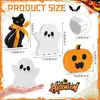 Manualidades Creativas de Madera para Halloween, Tallas en Madera, Calabaza, Fantasma, Gato Negro, Decoraciones de Escritorio, Adornos de Madera Festivos
