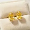 Flor de Gelo Cortada Gota D'água Marquise Brincos Simples da Moda para o Trabalho Luxo Leve Nicho Versáteis Brincos de Alta Qualidade Exquisitos Acessórios de Orelha