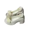 Zapatos Mary Jane para Mujer 2026 Otoño Nuevo Estilo Moda Dulce Lazo Suela Gruesa Tacón Grueso Perla Zapatos Pequeños de Cuero Versátiles Zapatos de Salón