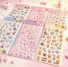 Adesivos de Bolha de Animais Fofos: Adesivos Decorativos 3D em Relevo em Formato de Hibisco para Decoração da Moda