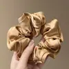Elástico de cabelo de alta qualidade cor marrom Maillard para cabelo longo de mulher, acessório de cabelo atmosférico cor de café, elástico para coque, rabo de cavalo baixo, elástico de borracha, elástico de cabelo