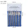 Juego de Brocas Planas para Carpintería de 6 Piezas 6-55mm Acero de Alto Carbono Punta Plana Taladro de Expansión de Agujeros para Puertas de Cajón Abreagujeros para Carpintería