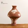 Estilo Zen Cerámica Florero Sala de Estar Estilo Japonés Retro Arte Arreglo Floral Casa de Huéspedes Nuevo Estilo Chino Sala de Té Pasillo Adornos